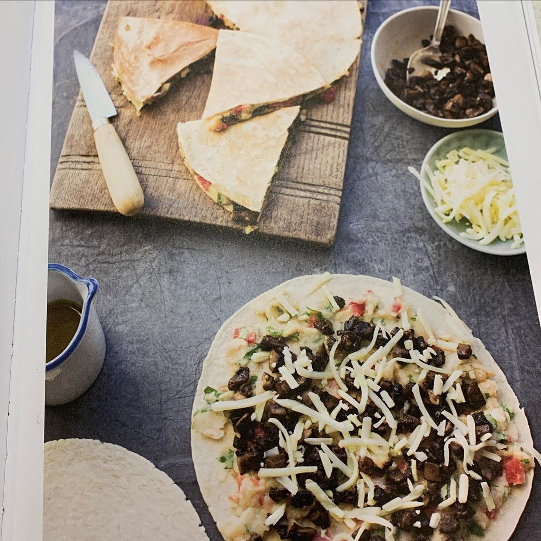 Smoked Bean and Mushroom Quesadillas