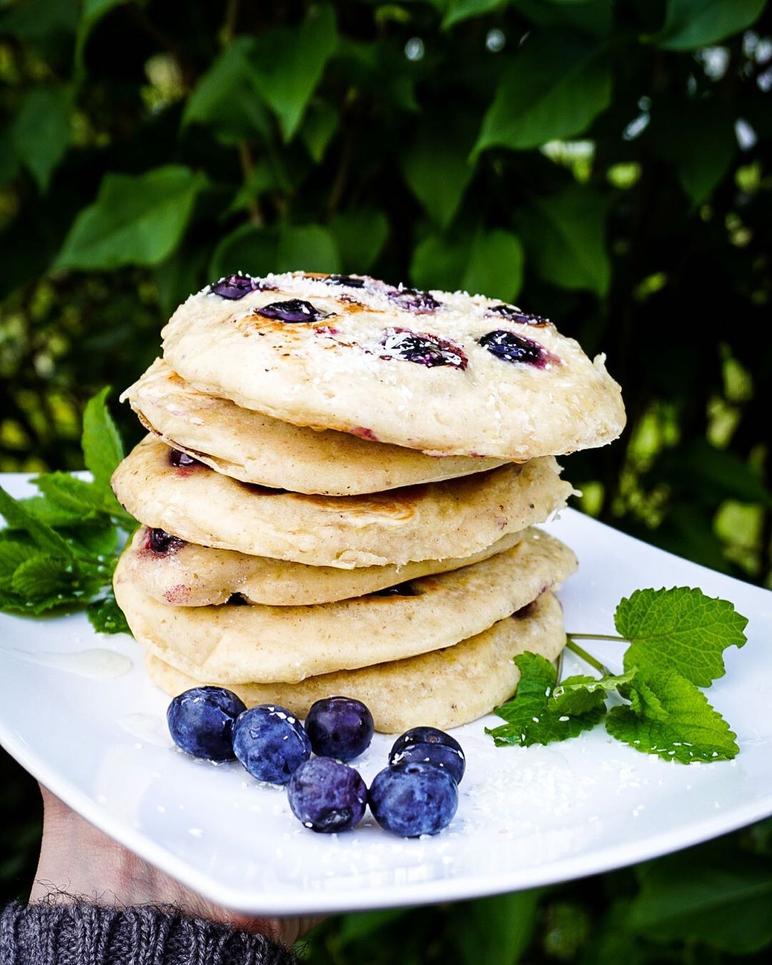 Banana-Blueberry Pancakes