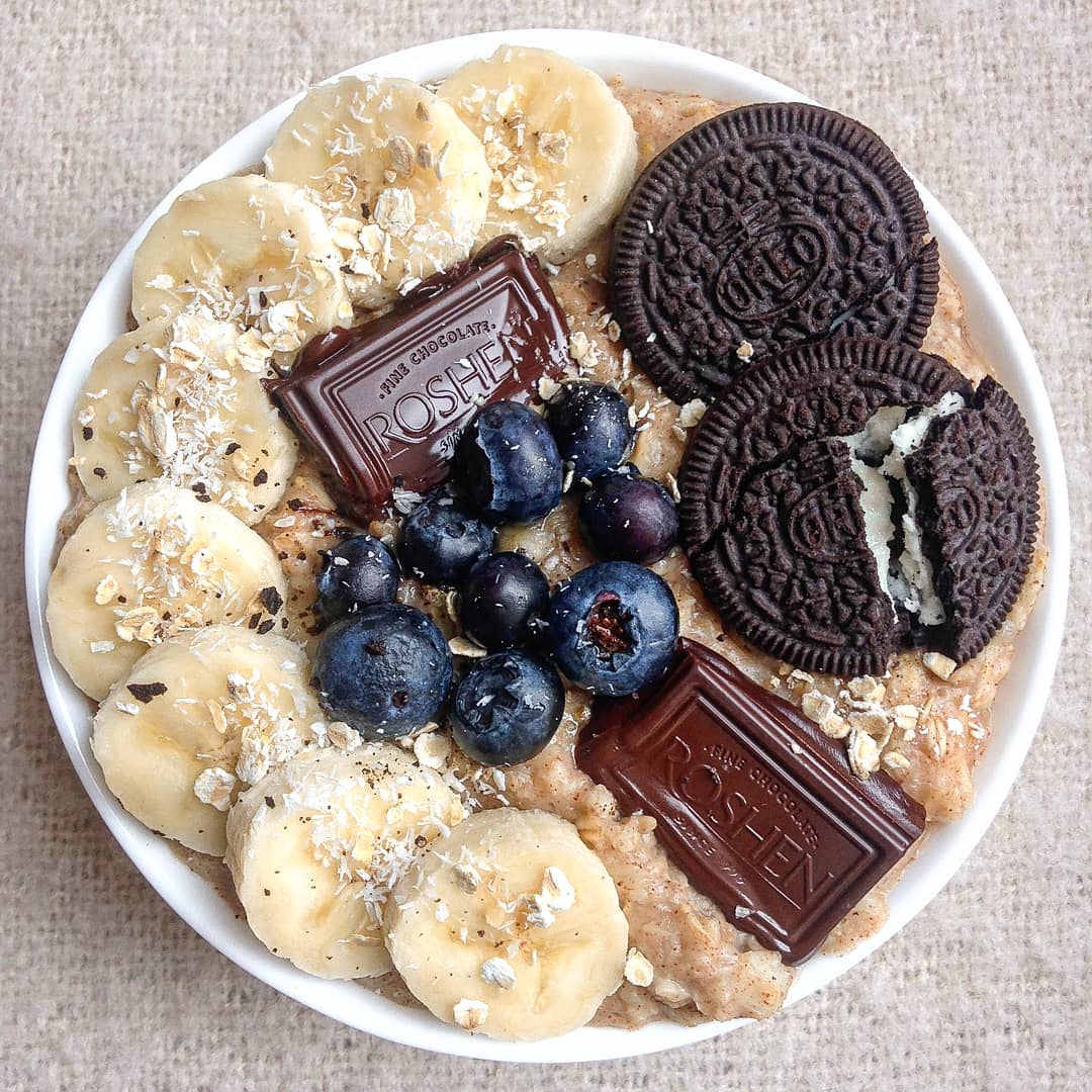 Chocolate, Oreo & Banana Oatmeal