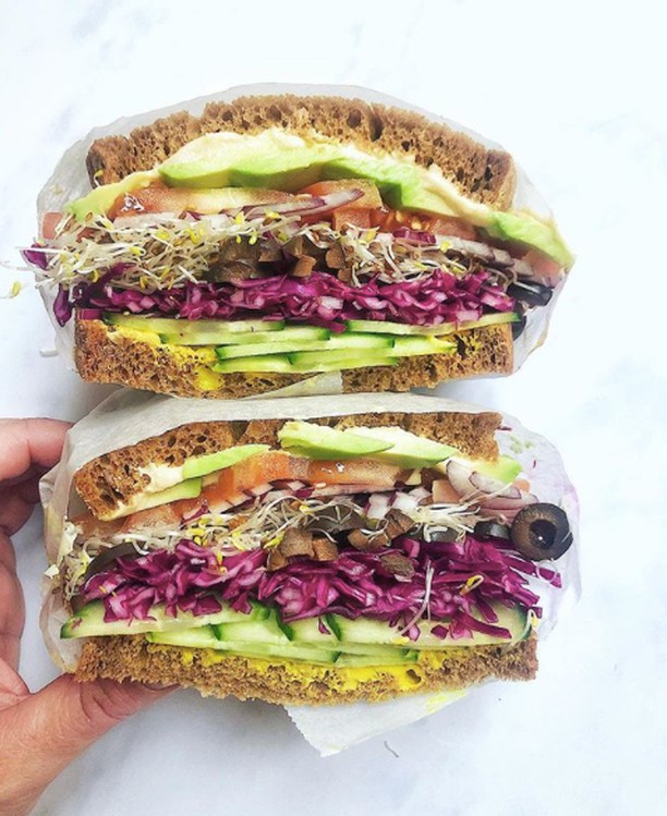 Nutritious 9-Layer Vegan Sandwich