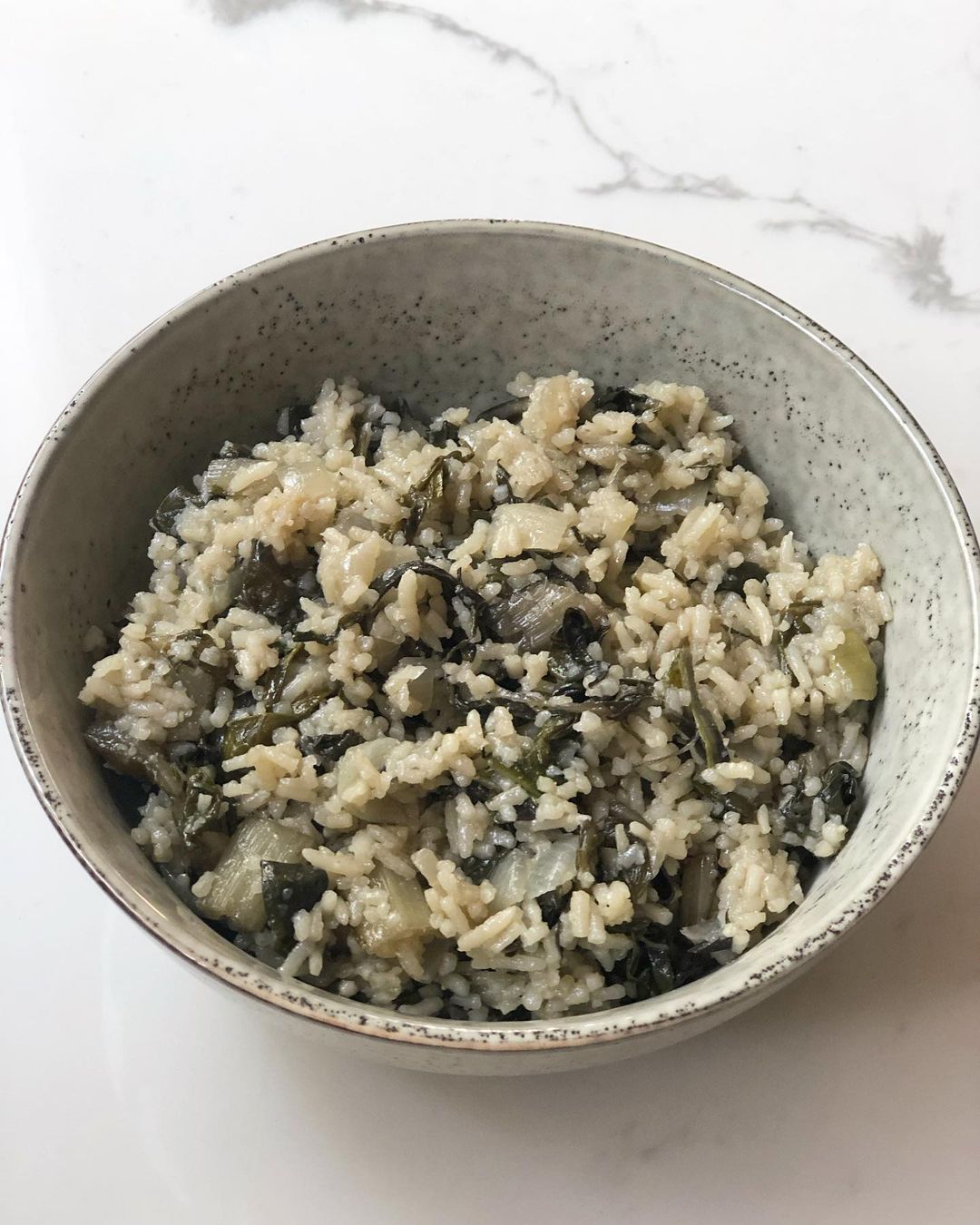 Easy Nutritious Silverbeet Rice Dish
