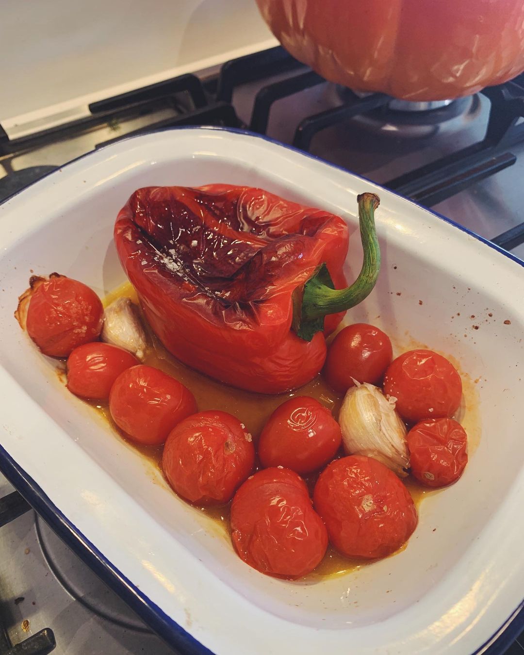 Roasted Red Pepper & Tomatoes