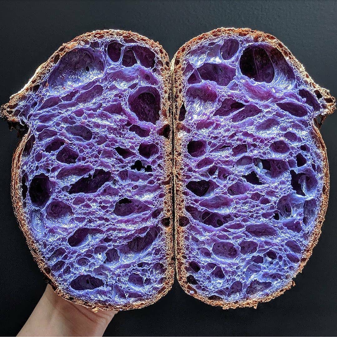 Butterfly Pea Flower Sourdough