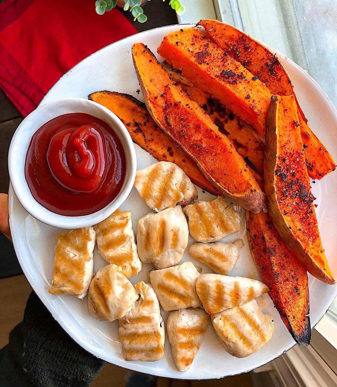 Chicken Nuggets + Sweet Potato Fries