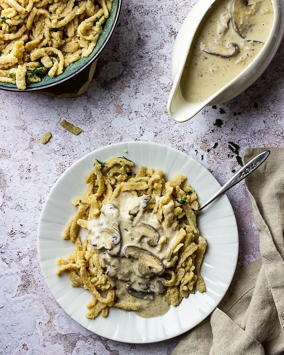 Vegan Mushroom Stroganoff