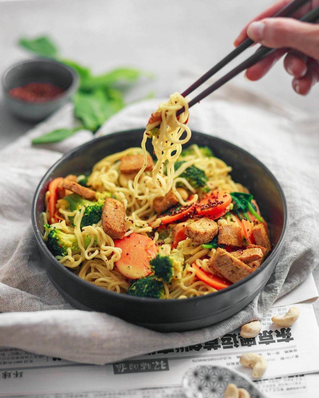 Super Creamy Asian Inspired Noodles