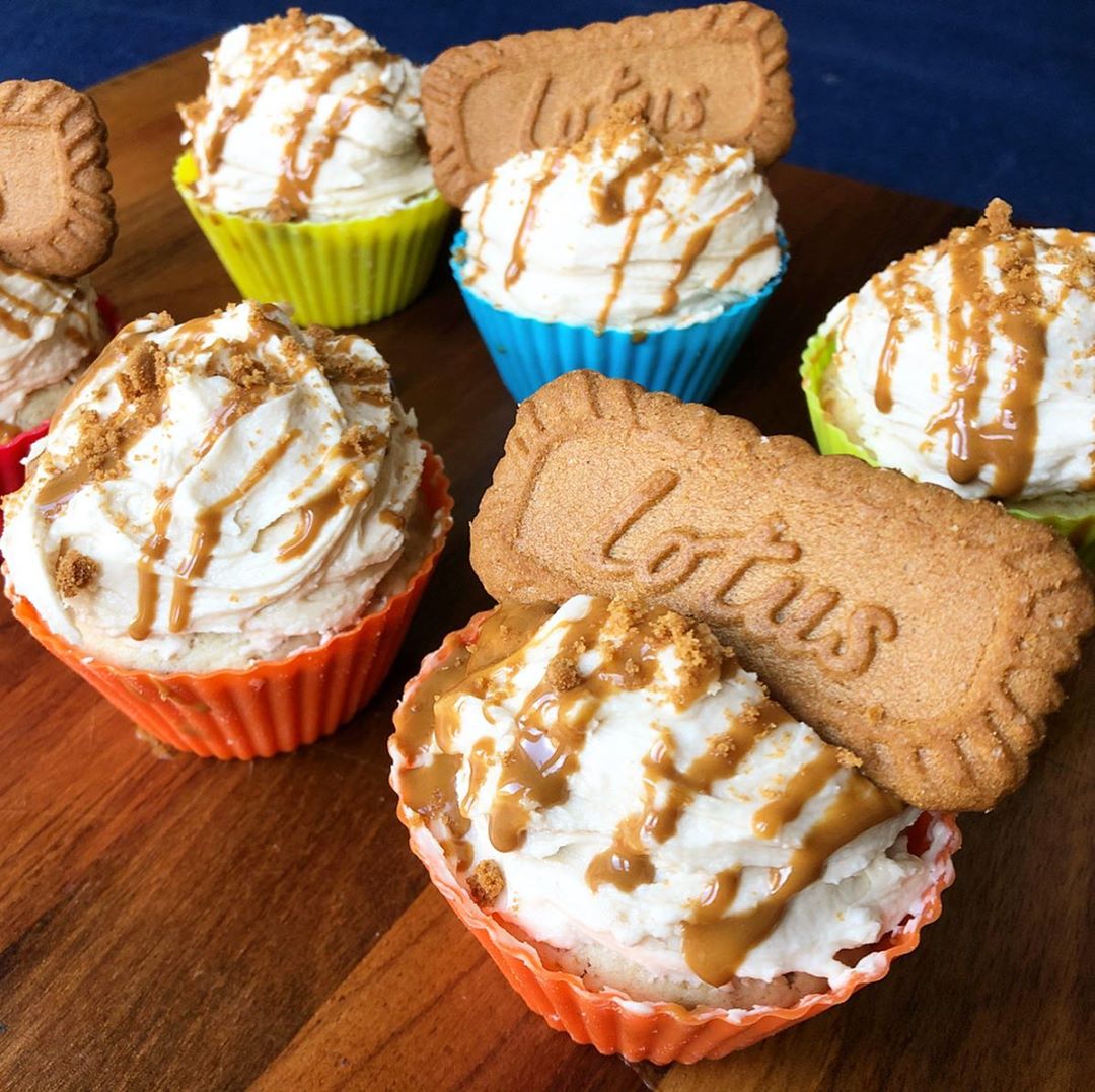 Lotus Biscoff Cupcakes (Vegan)