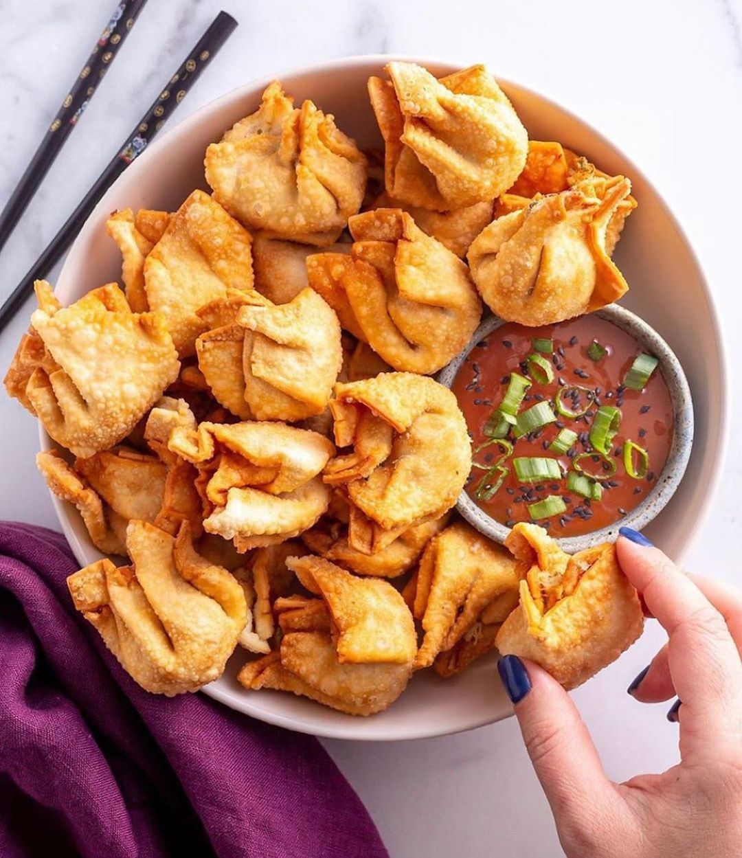 Vegan Krab Rangoon