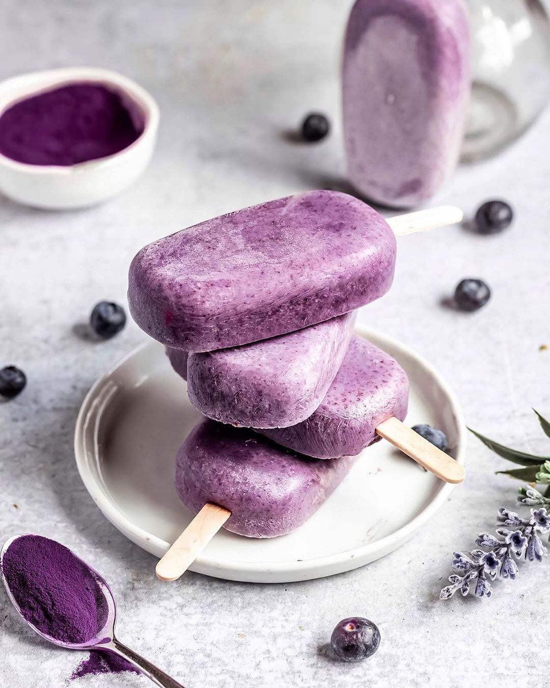 Berry Coconut Chia Popsicles