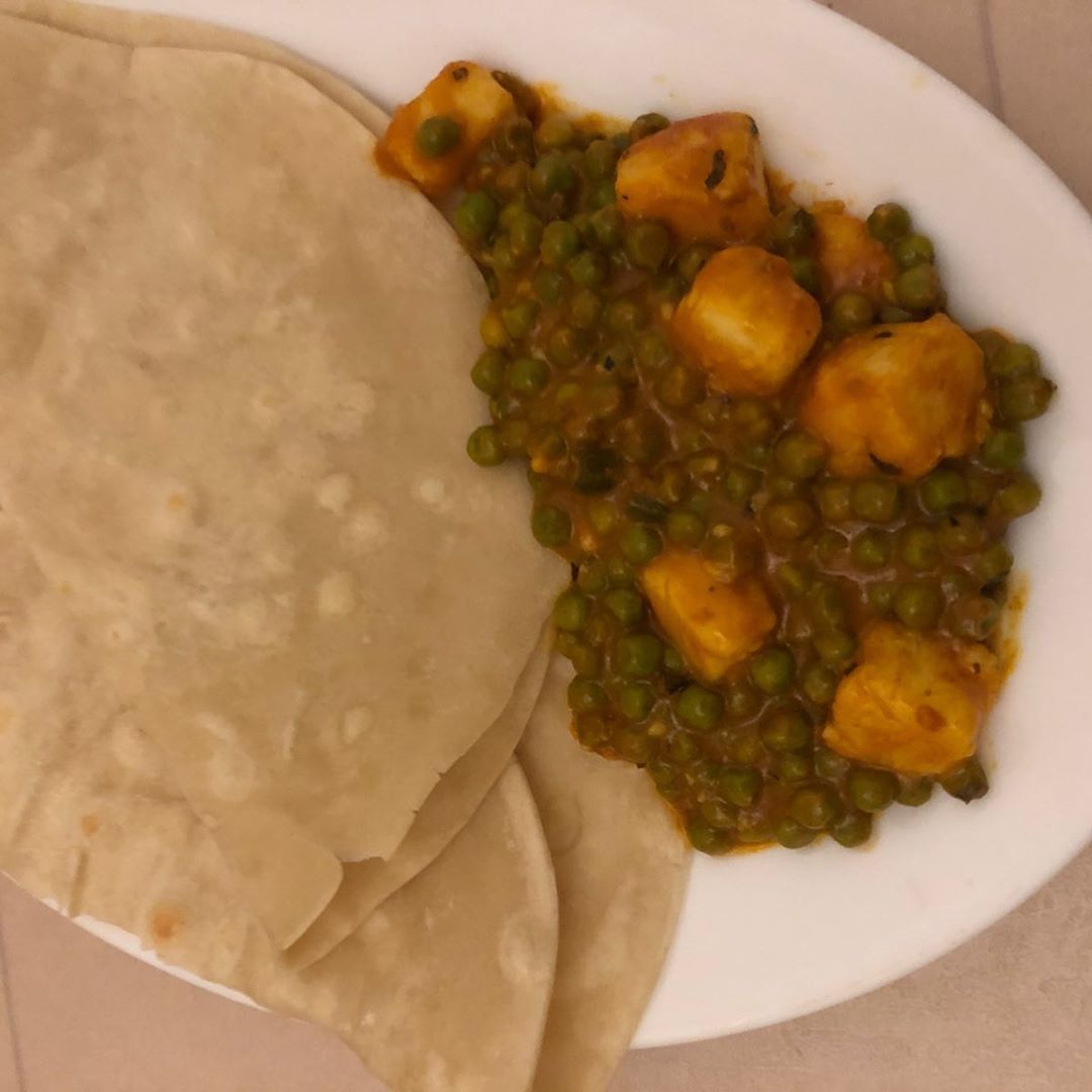 Paneer with Peas