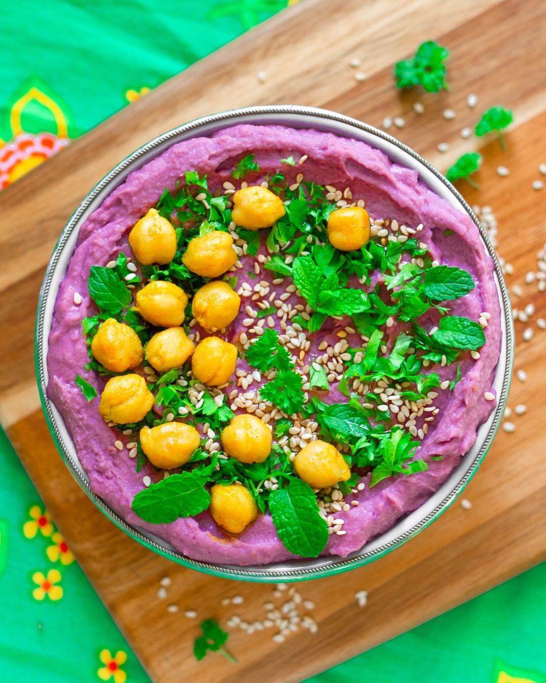 Purple Sweet Potato Hummus