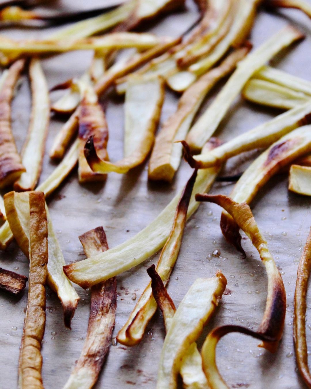 Shoestring Parsnip Fries with Roasted Garlic Aioli