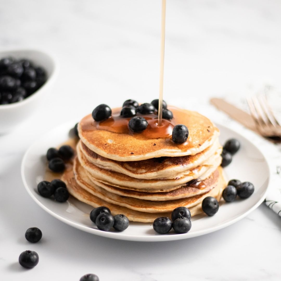 Blueberry Yogurt Pancakes⁠